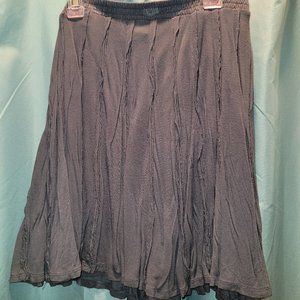 Lauren Conrad Skirt Small S Slate Blue Casual A Line Mid Thigh Length Mini